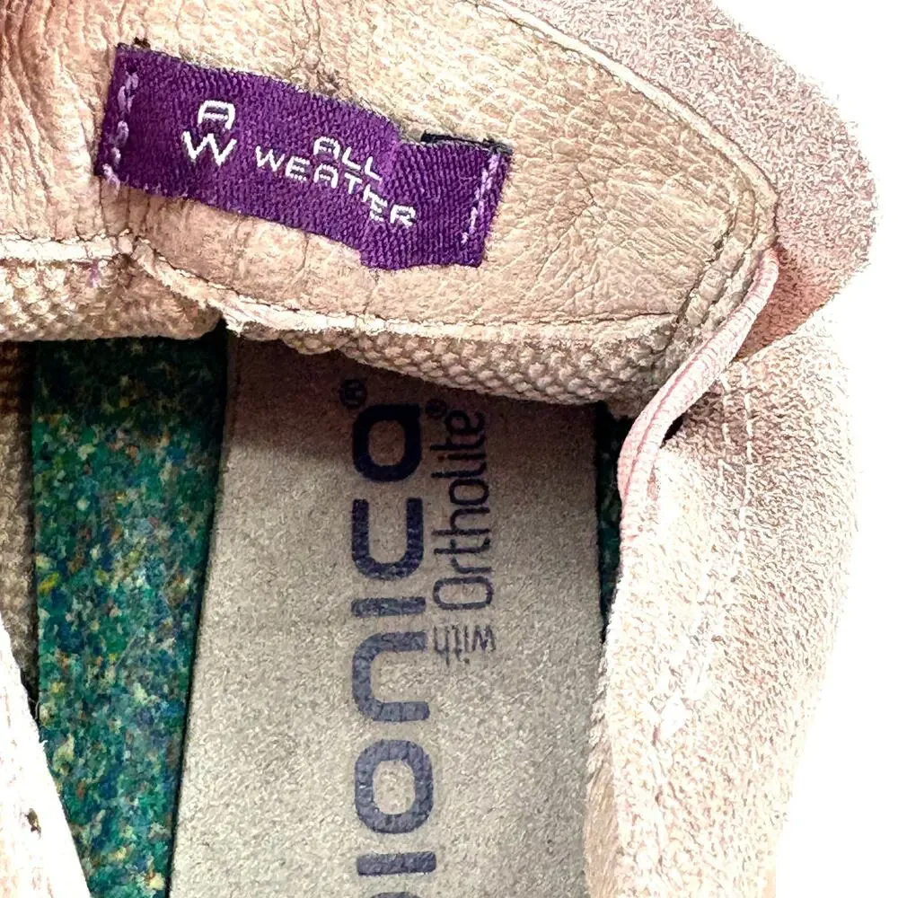 Bionica Ortholite All Weather Oana Boot 6.5 Lilac Suede Bootie Sneaker Travel